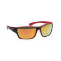 Red - Front - MidOcean Yuma UV Mirrored Sport Sunglasses