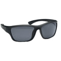 Black - Front - MidOcean Yuma UV Mirrored Sport Sunglasses