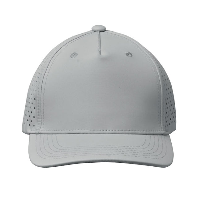 Grey - Lifestyle - MidOcean Unisex Adult Capo 5 Panel Baseball Cap