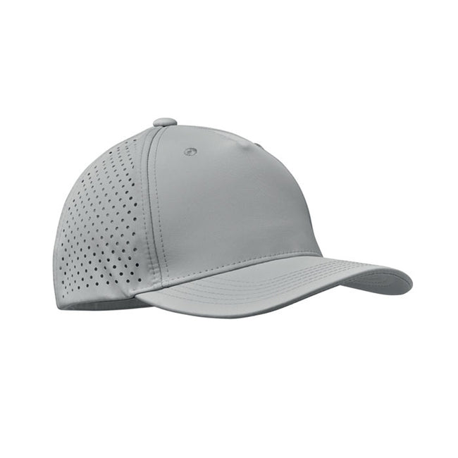 Grey - Front - MidOcean Unisex Adult Capo 5 Panel Baseball Cap