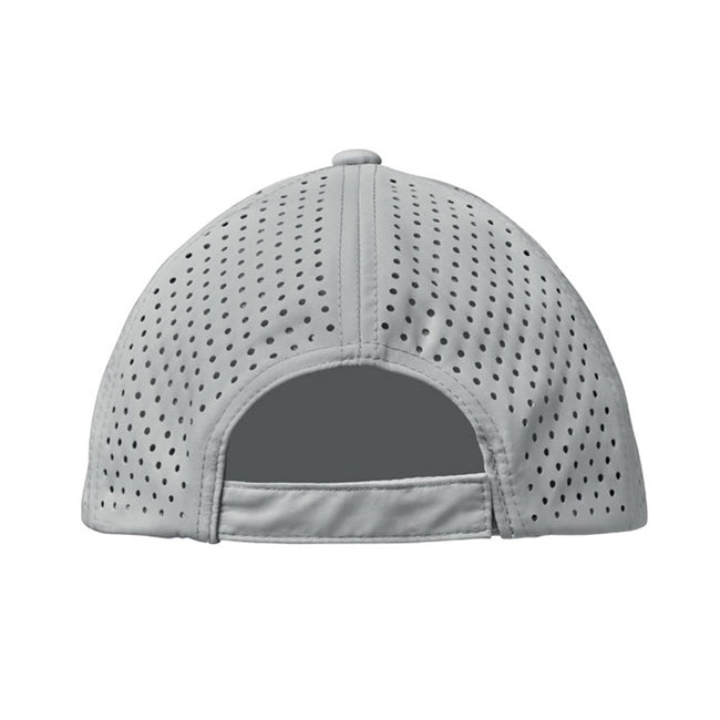 Grey - Back - MidOcean Unisex Adult Capo 5 Panel Baseball Cap