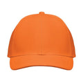 Orange - Front - MidOcean Buffalo 6 Panel Baseball Cap