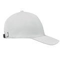 White - Side - MidOcean Buffalo 6 Panel Baseball Cap