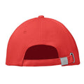 White-Red - Back - MidOcean Buffalo 6 Panel Baseball Cap