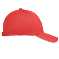 White-Red - Side - MidOcean Buffalo 6 Panel Baseball Cap