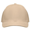 Beige - Front - MidOcean Buffalo 6 Panel Baseball Cap