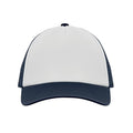 White-Dark Blue - Front - MidOcean Bubble Trucker Cap