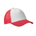 White-Red - Side - MidOcean Bubble Trucker Cap