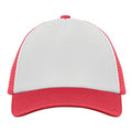 White-Red - Front - MidOcean Bubble Trucker Cap