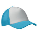 White-Turquoise - Side - MidOcean Bubble Trucker Cap