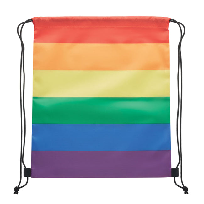 Multicoloured - Back - MidOcean Bow RPET Drawstring Bag