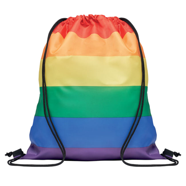 Multicoloured - Front - MidOcean Bow RPET Drawstring Bag