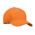 Orange - Front - MidOcean Singa 5 Panel Baseball Cap