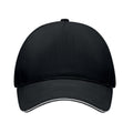 White-Black - Side - MidOcean Singa 5 Panel Baseball Cap