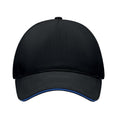 Black-Blue - Side - MidOcean Singa 5 Panel Baseball Cap