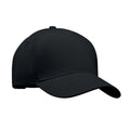 Black - Front - MidOcean Singa 5 Panel Baseball Cap