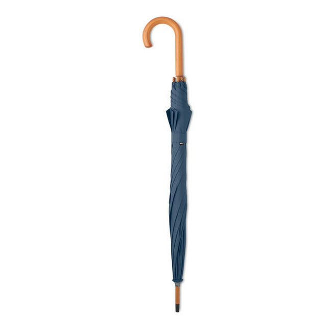 Blue - Back - MidOcean Cumuli RPET Stick Umbrella