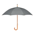 Grey - Front - MidOcean Cumuli RPET Stick Umbrella