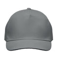 Grey - Lifestyle - MidOcean Sunny 5 Panel Baseball Cap