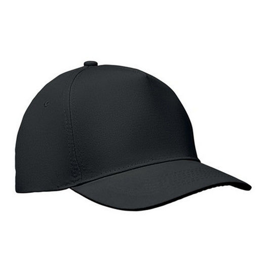 Black - Front - MidOcean Sunny 5 Panel Baseball Cap