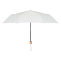 White - Front - MidOcean Tralee RPET Folding Umbrella