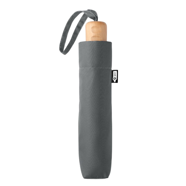 Grey - Side - MidOcean Tralee RPET Folding Umbrella