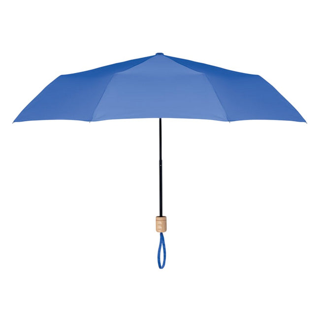 Royal Blue - Front - MidOcean Tralee RPET Folding Umbrella