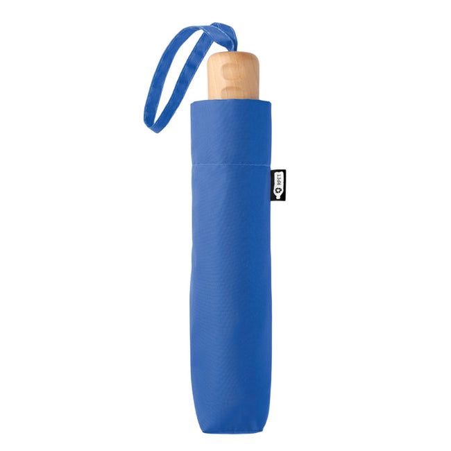 Royal Blue - Side - MidOcean Tralee RPET Folding Umbrella
