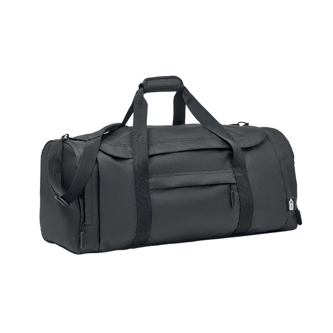Black - Front - MidOcean Valley Large RPET Sport Duffle Bag