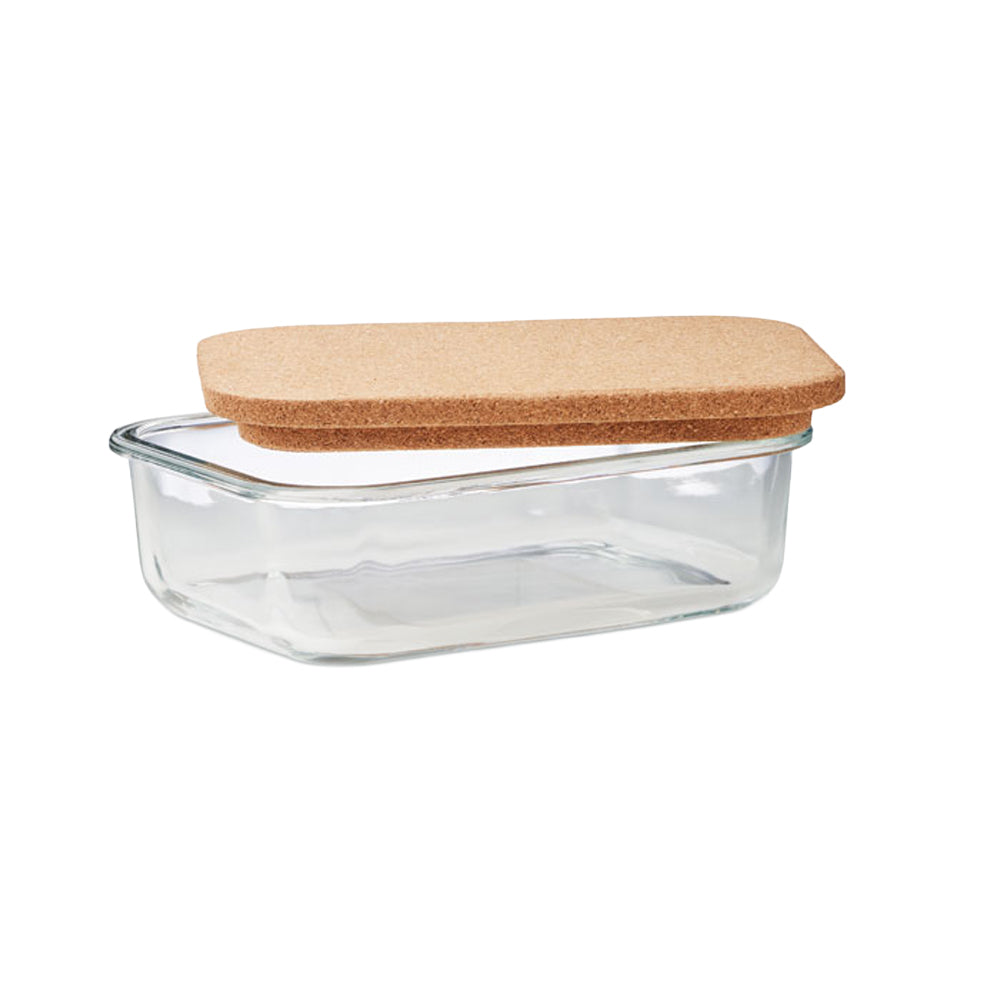 Transparent - Side - MidOcean Canoa Borosilicate Glass Lunch Box