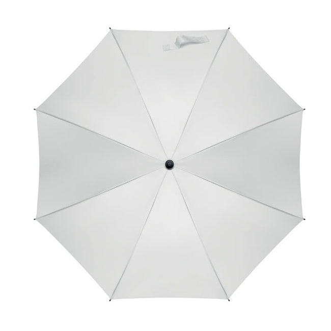 White - Side - MidOcean Seatle Windproof Stick Umbrella