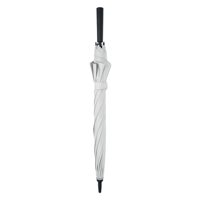 White - Pack Shot - MidOcean Seatle Windproof Stick Umbrella