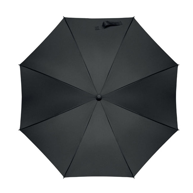 Black - Back - MidOcean Seatle Windproof Stick Umbrella
