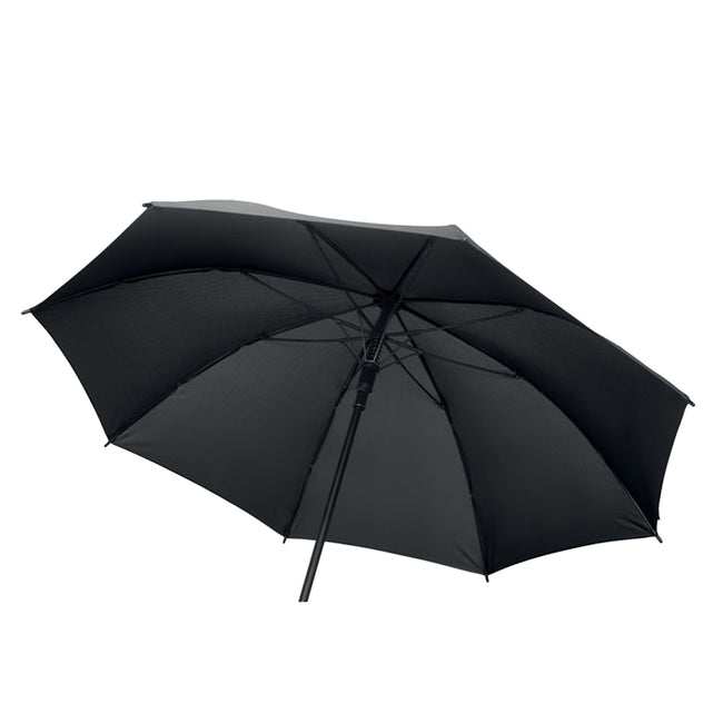 Black - Side - MidOcean Seatle Windproof Stick Umbrella