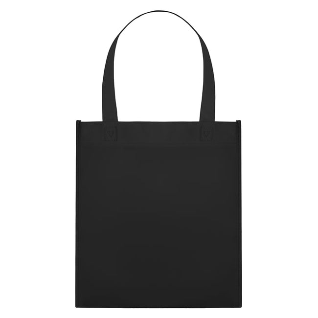 Black - Back - MidOcean Apo Non-Woven Shopper Bag