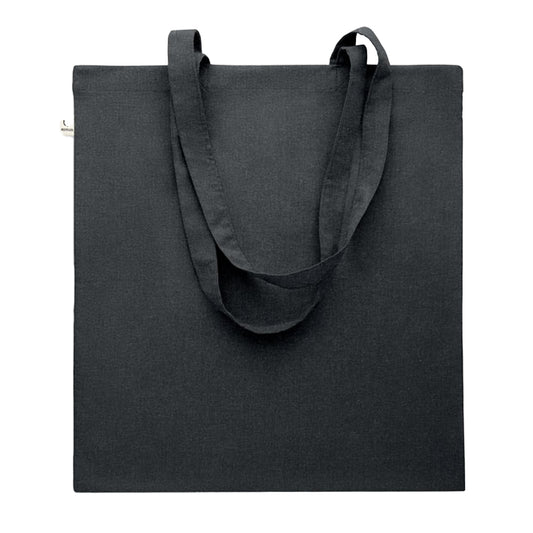 Black - Front - MidOcean Viveka Recycled Cotton Tote Bag