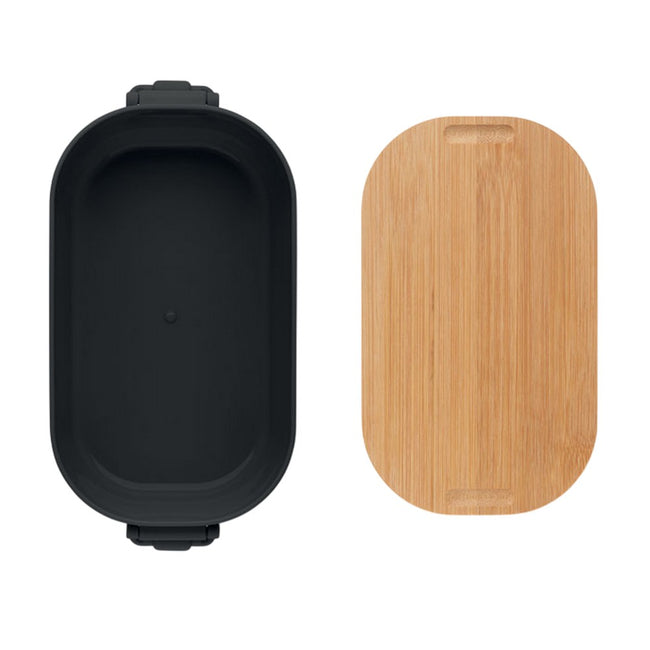Black - Lifestyle - MidOcean Lekker PP Plastic 700ml Lunch Box