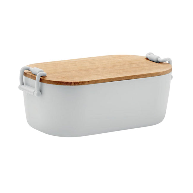 White - Front - MidOcean Lekker PP Plastic 700ml Lunch Box