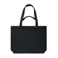 Black - Side - MidOcean Maldi Beach Canvas Shopper Bag