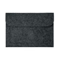 Stone Grey - Back - MidOcean Pouchlo 15 Felt Laptop Sleeve