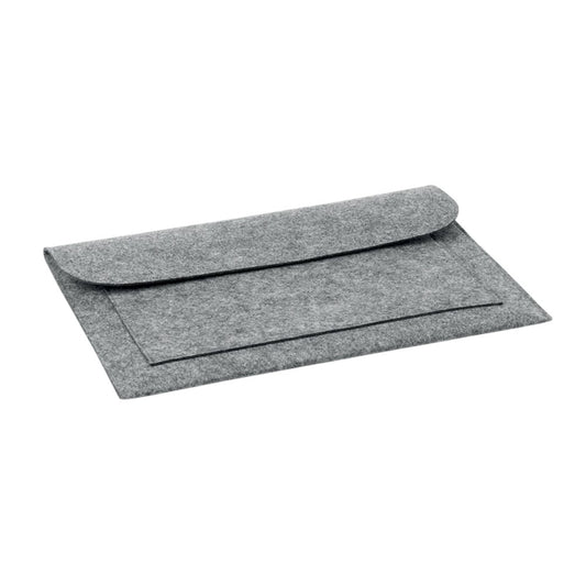 Grey - Front - MidOcean Pouchlo 15 Felt Laptop Sleeve