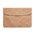 Beige - Front - MidOcean Grace Cork Magnetic Closure Laptop Sleeve
