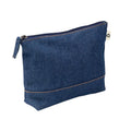 Blue - Front - MidOcean Style Pouch Denim Recycled Cosmetic Bag