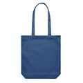 Blue - Back - MidOcean Rassa Canvas Shopper Bag