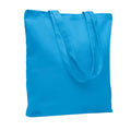 Turquoise - Front - MidOcean Rassa Canvas Shopper Bag