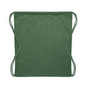 Dark Green - Back - MidOcean Cabetri Colour Recycled Cotton Drawstring Bag