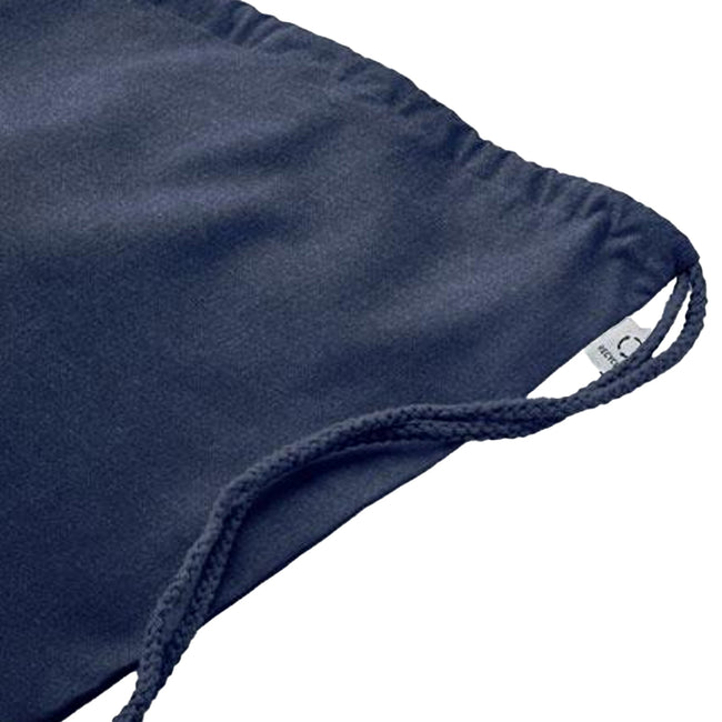 Blue - Side - MidOcean Cabetri Colour Recycled Cotton Drawstring Bag