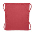 Red - Back - MidOcean Cabetri Colour Recycled Cotton Drawstring Bag