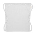 White - Back - MidOcean Cabetri Colour Recycled Cotton Drawstring Bag