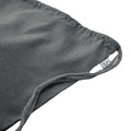 Stone Grey - Side - MidOcean Cabetri Colour Recycled Cotton Drawstring Bag